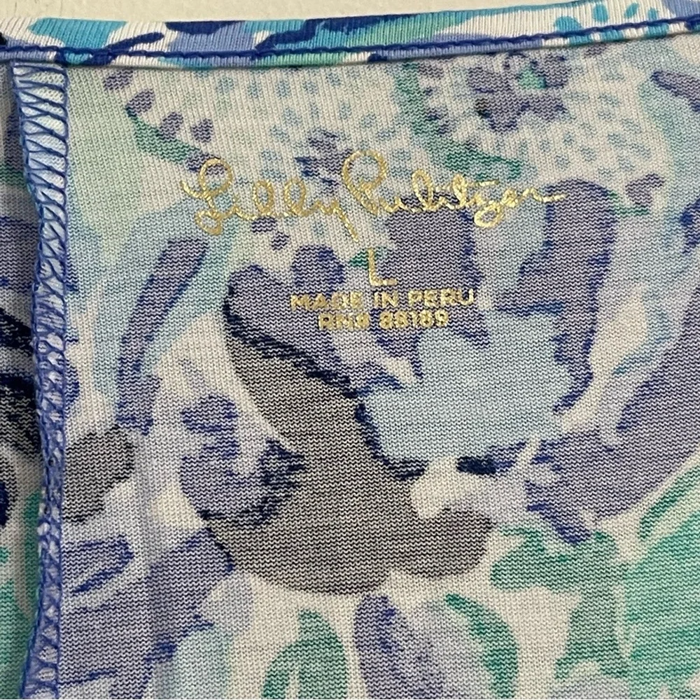 Lilly Pulitzer Blue and Green Maxi Dress NWOT - Picture 5 of 16